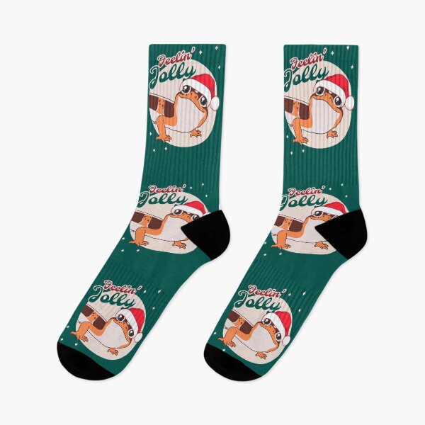 Item preview, African Fat Tailed Gecko, Christmas Edition! Feelin Jolly! Green BG designed and sold by anacecilia.