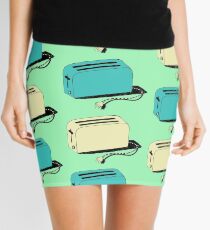 Toasters (mint & cream) Mini Skirt