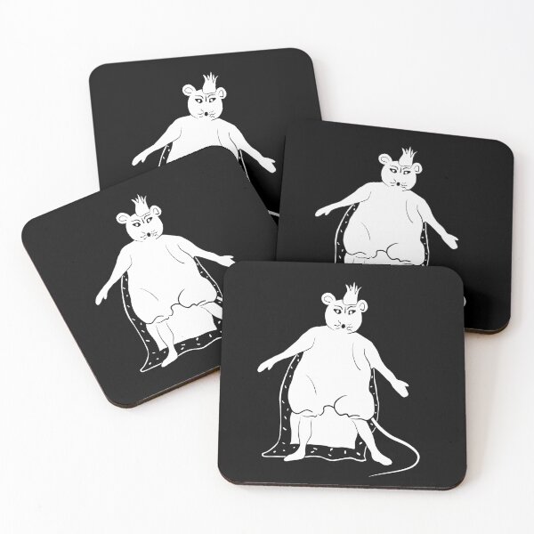 Item preview, The Nutcracker Mouse King Silhouette White designed and sold by Claudia McBain.