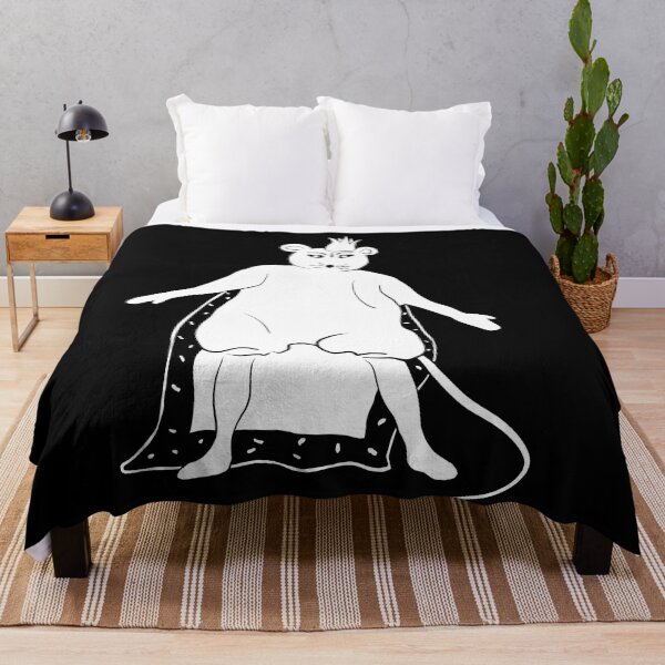 Item preview, The Nutcracker Mouse King Silhouette White designed and sold by Claudia McBain.