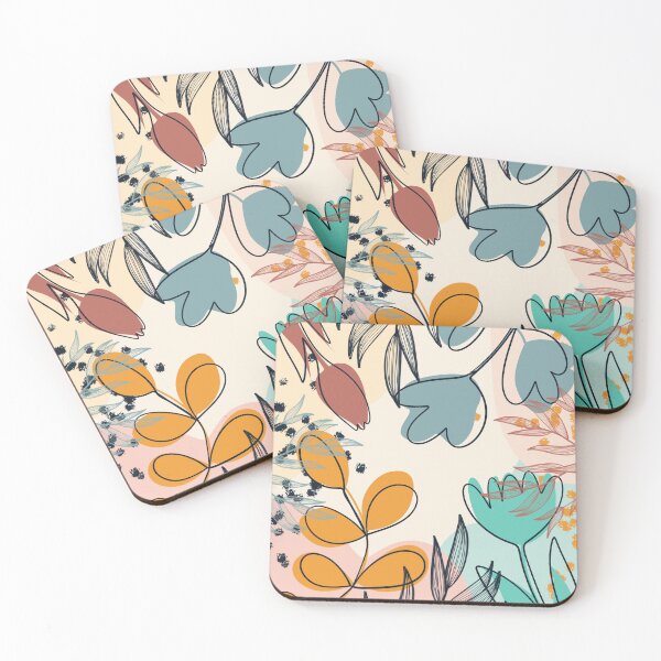 Item preview, Layered Retro Boho Floral Tropical Leaves Art Pattern designed and sold by redbubbleart18.