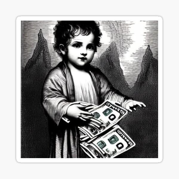 Born to be rich | Get that money | Finance | Mentis Fortuna Sticker