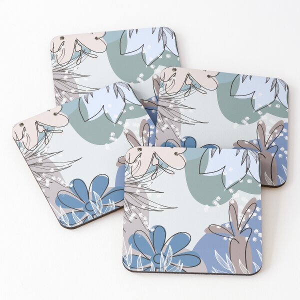 Item preview, Purple, Green and Blue Speckled Retro Boho Floral Tropical Leaves Art Pattern designed and sold by redbubbleart18.