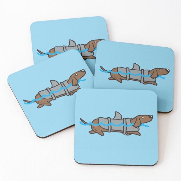 Item preview, Dachshund shark designed and sold by KokoAndKumi.