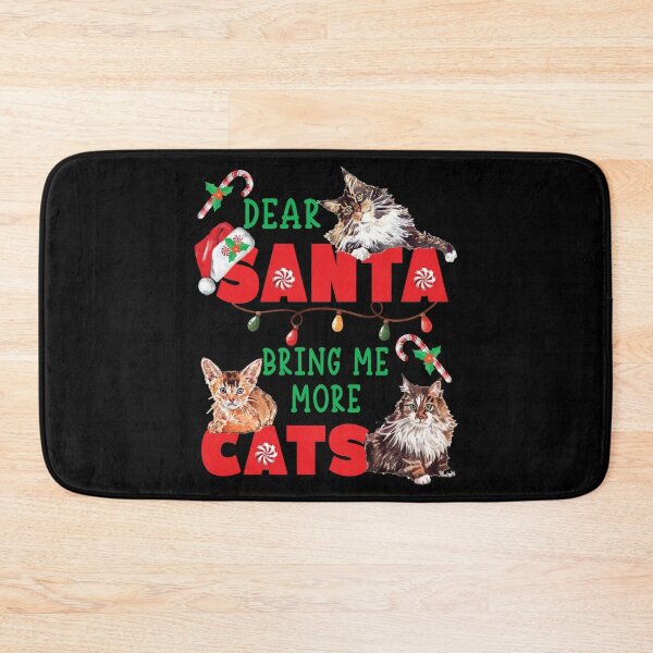 Item preview, Se acerca la Navidad Divertido Lindo Querido Santa Tráeme más gatos Lista de deseos designed and sold by FlutteringWings.