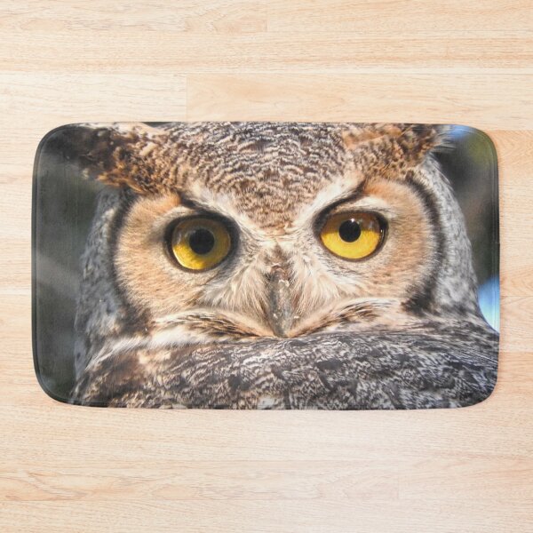 Item preview, great horned owl close up designed and sold by Stephanie  Skeem.