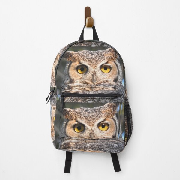 Item preview, great horned owl close up designed and sold by Stephanie Skeem.