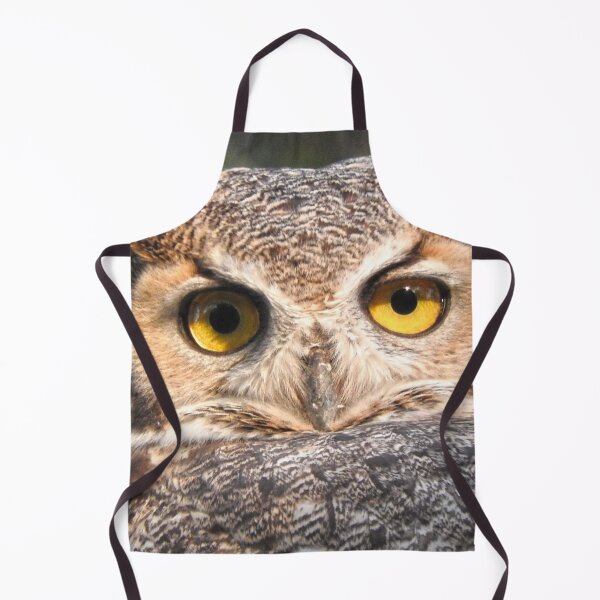 Item preview, great horned owl close up designed and sold by Stephanie Skeem.