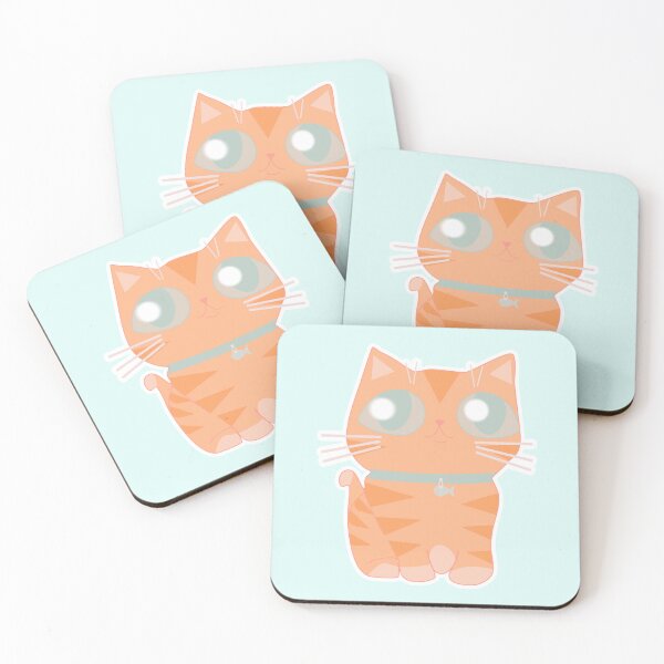 Item preview, Orange Tabby Cat with big eyes designed and sold by MadebyCRO.