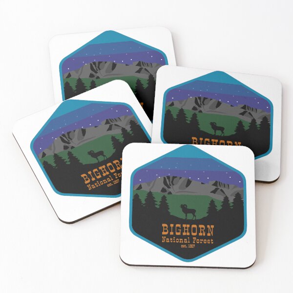 Aperçu de l'œuvre Cloud Peak Bighorns Sticker créée et vendue par Micah Wilson.