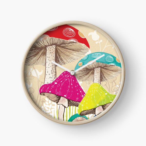 Magical Mushrooms Clock