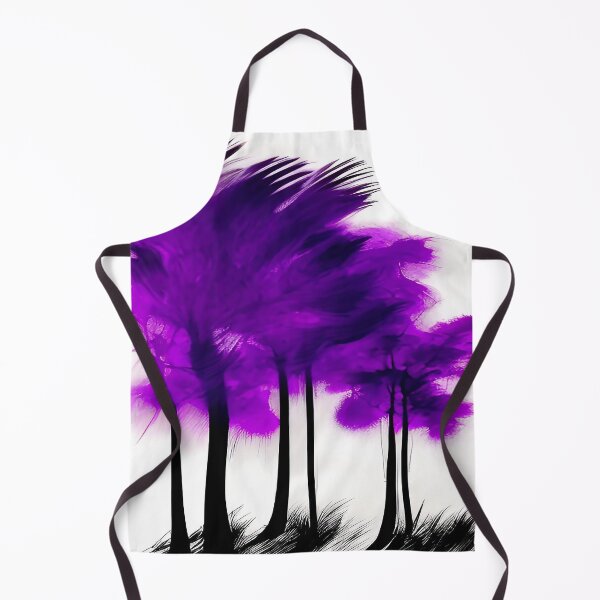 Item preview, Dark Purple Abstract Palm Type Trees in Windy Breeze designed and sold by deniselynnimage.
