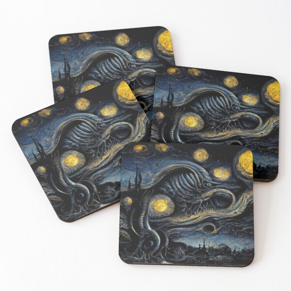 Item preview, A Starry Cosmic Horror Night designed and sold by werewolftogo.
