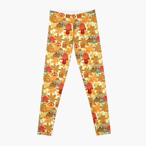 thanksgiving turkey Leggings for Sale by gossiprag