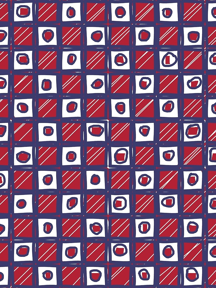 Thumbnail 3 of 3, Scarf, Abstract Square Pattern designed and sold by mrtraz.