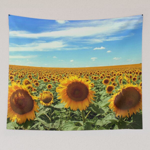 Item preview, Field Of Yellow Sunflowers Under The Blue Sky designed and sold by DEC02.