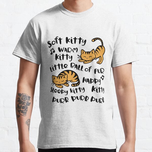 Soft Kitty Orange Classic T-Shirt