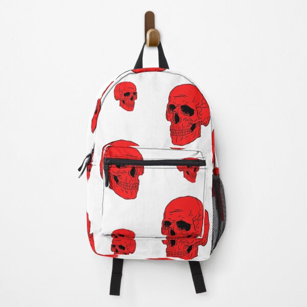 Item preview, Seamless pattern with hand drawn skulls set. Red, black and white color. designed and sold by Giree07.