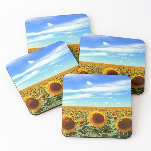 Item preview, Field Of Yellow Sunflowers Under The Blue Sky designed and sold by DEC02.