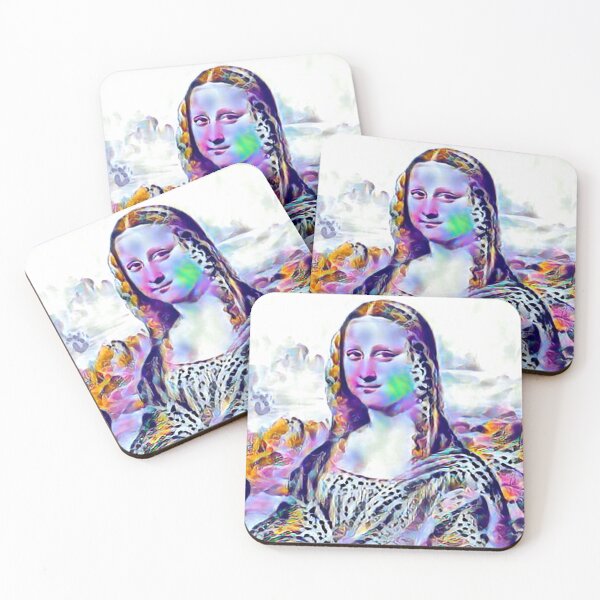 Item preview, "Mona Lisa (61)" Da Vinci's famous painting reimagined. designed and sold by thalasson.