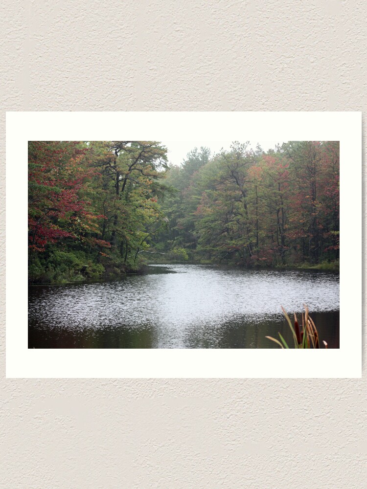 Thumbnail 1 of 3, Art Print, River In Fall designed and sold by Boo7.
