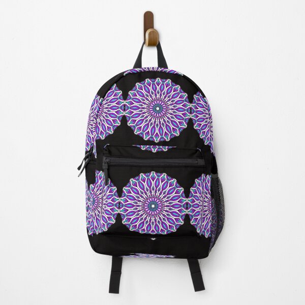 Item preview, Vibrant Mermaid tail stained glass window flower Mandala designed and sold by LLC-Designs.