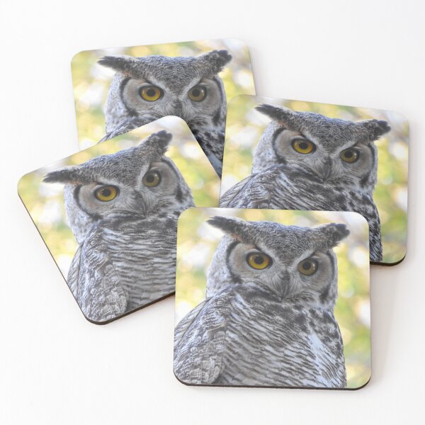 Item preview, owl of wisdom horned owl designed and sold by Stephanie  Skeem.