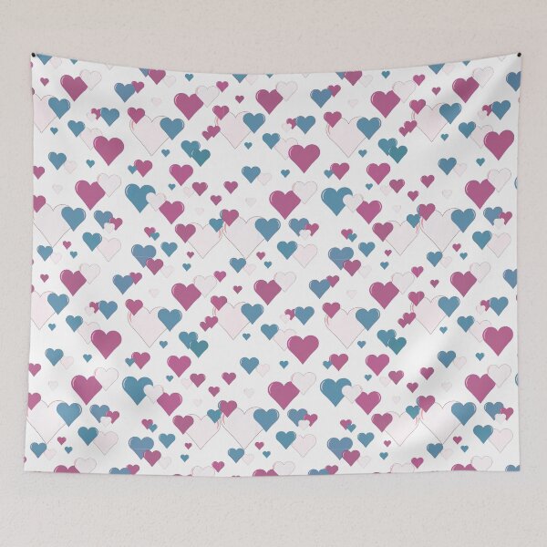 Item preview, Sweethearts - pink/blue/white designed and sold by pccleary.
