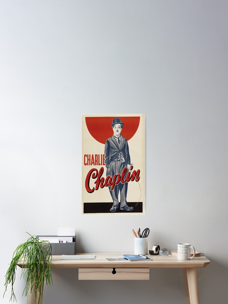 Thumbnail 2 of 3, Poster, Classic movies: Charlie Chaplin vintage design designed and sold by alcglobalmedia.