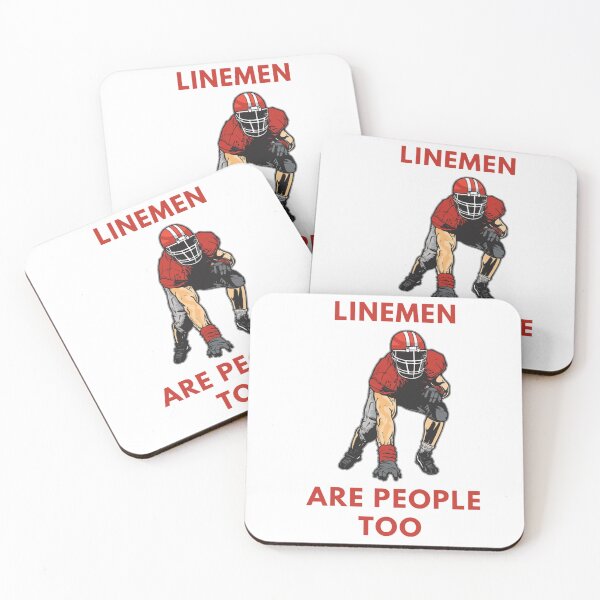 Item preview, Linemen are people too football player  designed and sold by CoolShirtDepot.