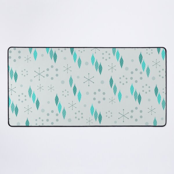 Item preview, Mid Century Modern Winter Turquoise Blue designed and sold by thepixelgarden.