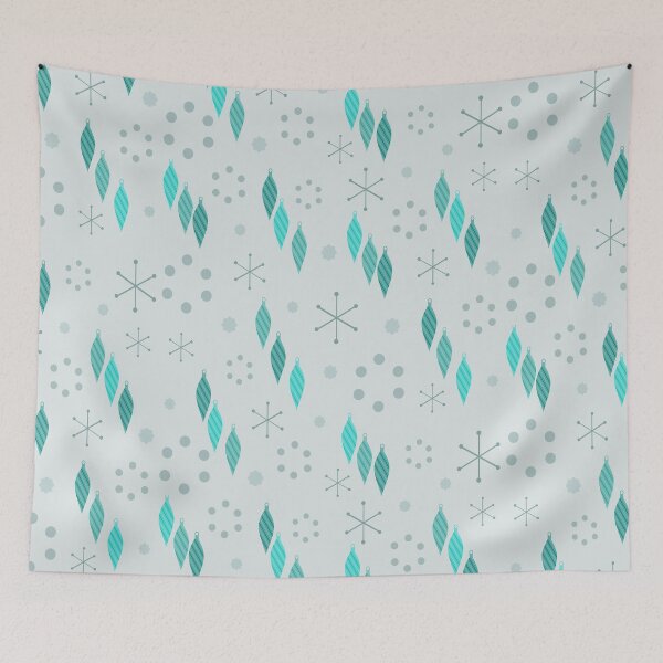 Artikelvorschau, Mid-Century Modern Winter Türkisblau entworfen und verkauft von thepixelgarden.