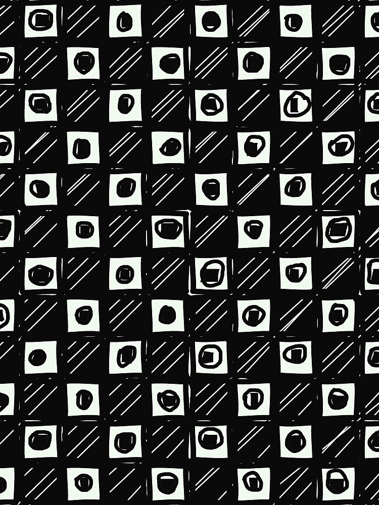 Thumbnail 3 of 3, Scarf, Abstract Square Pattern designed and sold by mrtraz.