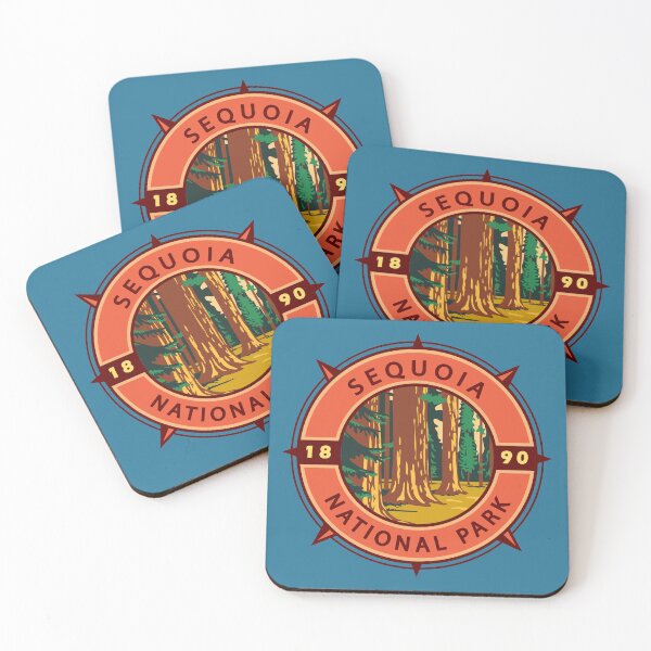 Item preview, Sequoia National Park Retro Compass Emblem designed and sold by KrisSidDesigns.