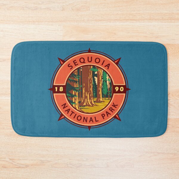 Item preview, Sequoia National Park Retro Compass Emblem designed and sold by KrisSidDesigns.