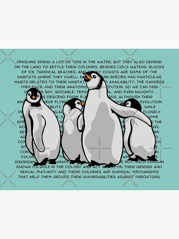 Galeriedruck for Sale mit Pinguin Fakten von unhingedheather
