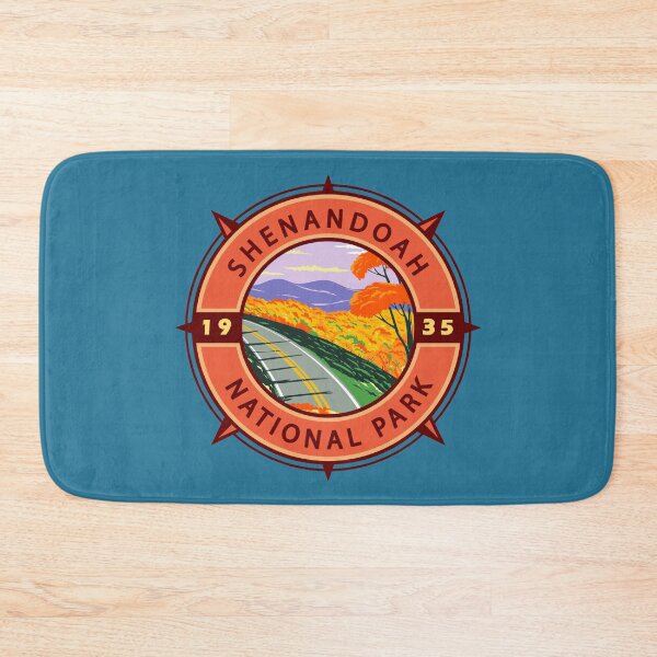 Item preview, Shenandoah National Park Retro Compass Emblem designed and sold by KrisSidDesigns.