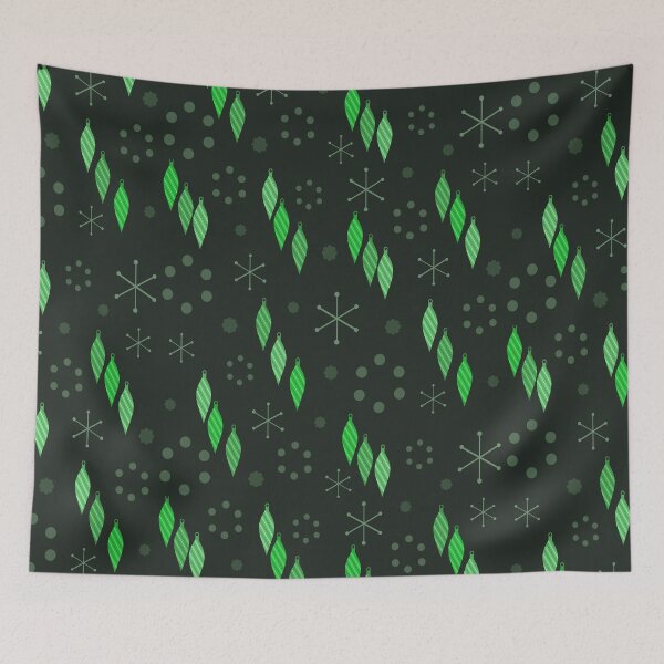 Artikelvorschau, Mid Century Modern Winter Schwarz Grün entworfen und verkauft von thepixelgarden.