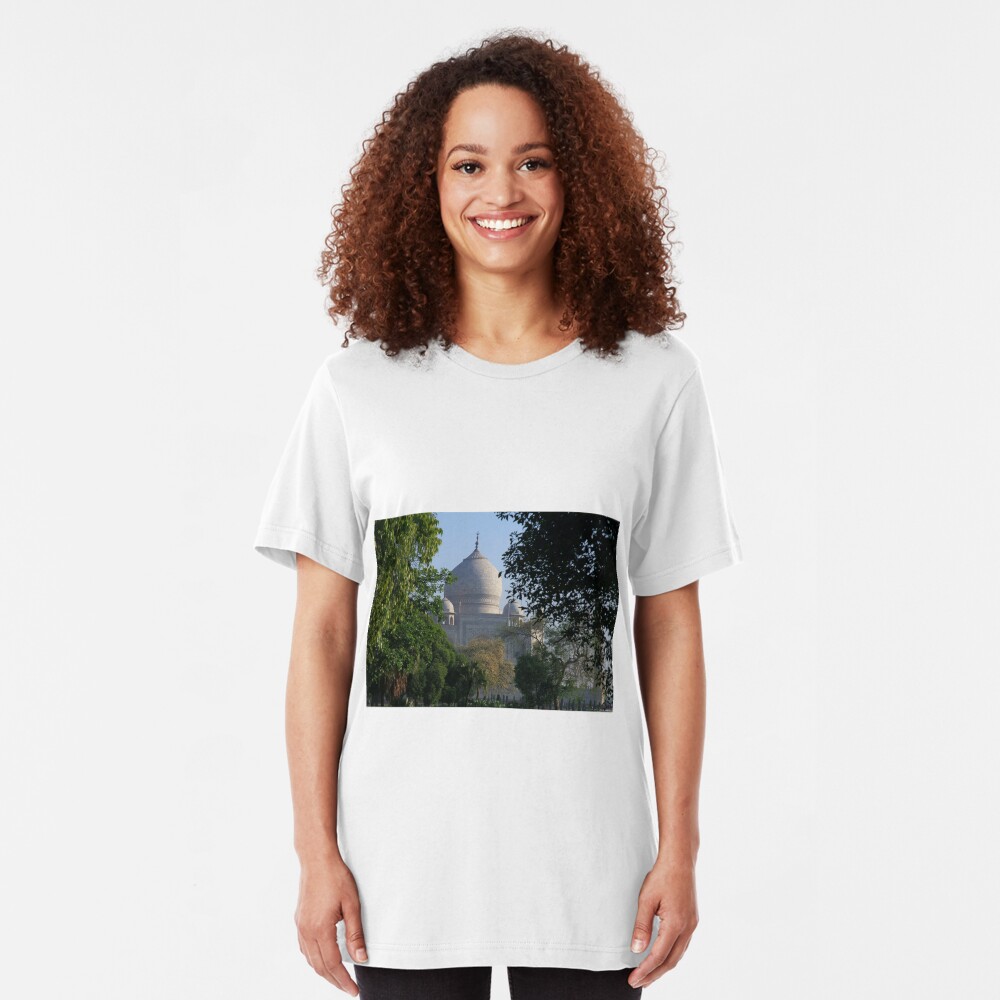 The Taj amongst the trees. Slim Fit T-Shirt