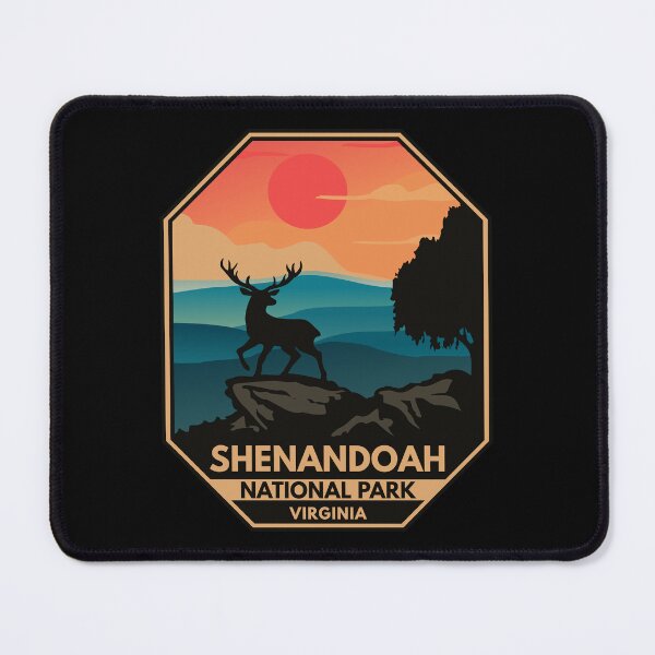 Item preview, Shenandoah National Park Deer Minimal Retro Emblem designed and sold by KrisSidDesigns.