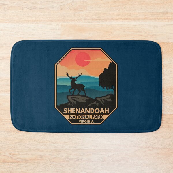 Item preview, Shenandoah National Park Deer Minimal Retro Emblem designed and sold by KrisSidDesigns.