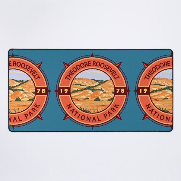 Item preview, Theodore Roosevelt National Park Retro Compass Emblem designed and sold by KrisSidDesigns.