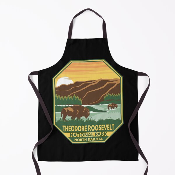 Item preview, Theodore Roosevelt National Park Bison Retro Emblem designed and sold by KrisSidDesigns.