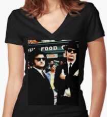 The Blues Brothers Women's Fitted V-Neck T-Shirt