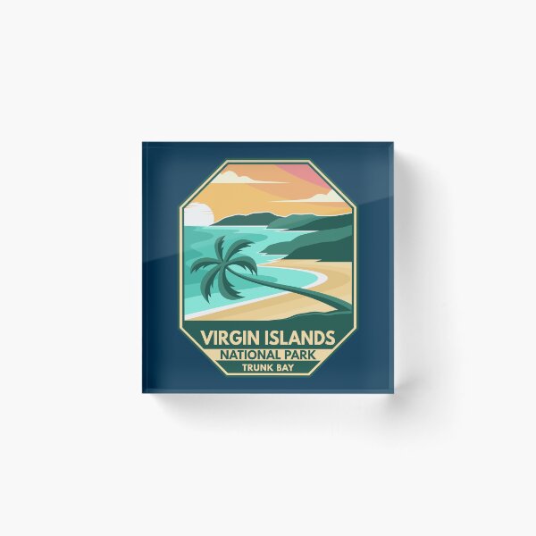 Item preview, Virgin Islands National Park Minimal Retro Emblem designed and sold by KrisSidDesigns.