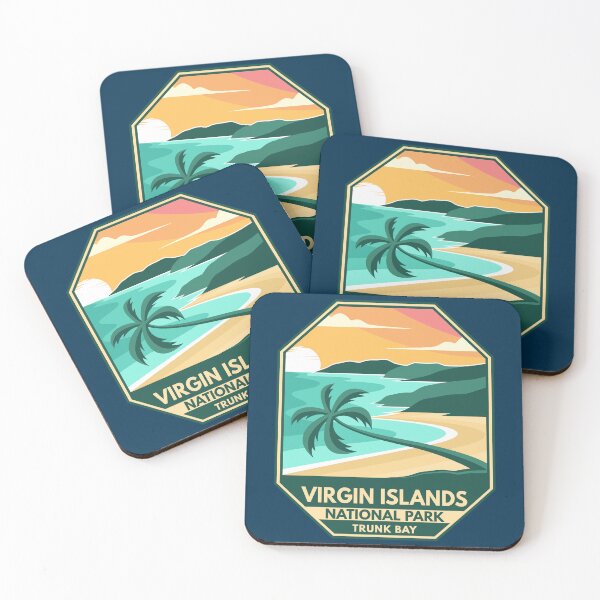 Item preview, Virgin Islands National Park Minimal Retro Emblem designed and sold by KrisSidDesigns.