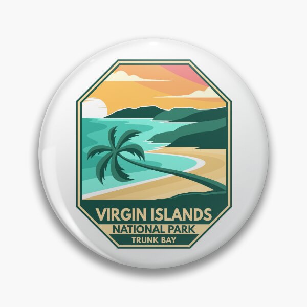 Item preview, Virgin Islands National Park Minimal Retro Emblem designed and sold by KrisSidDesigns.