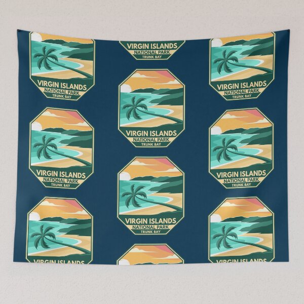Item preview, Virgin Islands National Park Minimal Retro Emblem designed and sold by KrisSidDesigns.