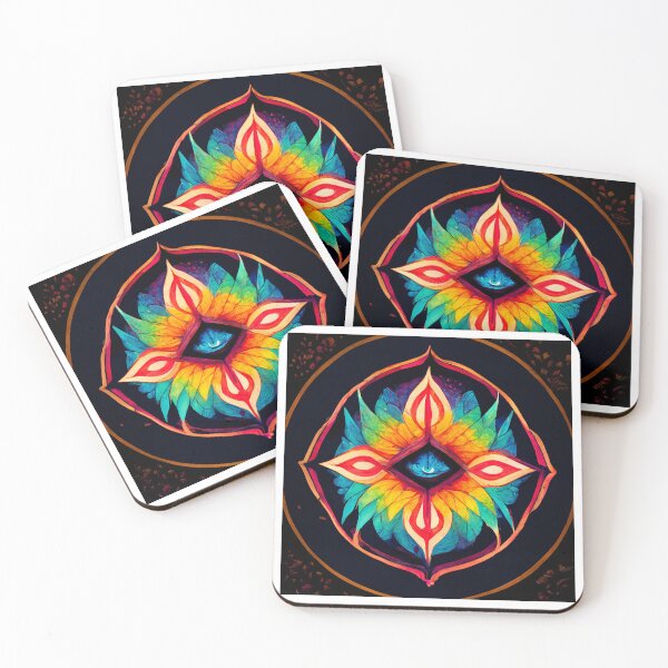 Item preview, Vibrant Psychedelic Mandala Two designed and sold by robotic-artist.
