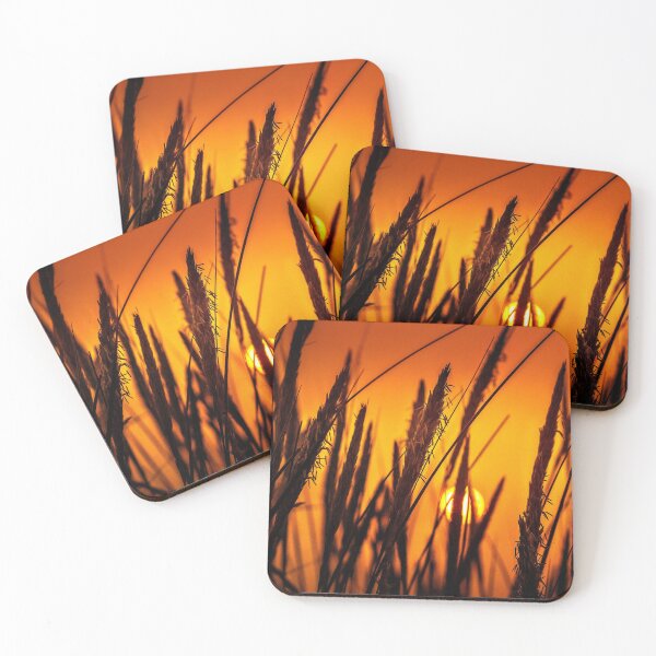 Item preview, FLORA #30 - Golden Sunset/Sunrise Behind Silhouetted Wheat designed and sold by DEL-Productions.